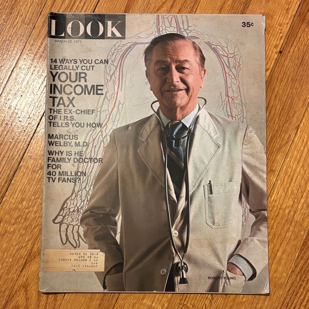 vintage Look Magazine March 23 1971 Robert Young Marcus Welby MD Vintage Retro